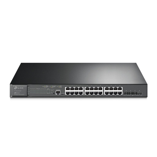 [TPLINK-042] Switch L2+ con 24 puertos PoE+ Gigabit y 4 SFP+ 10 Gigabit TPLINK-042