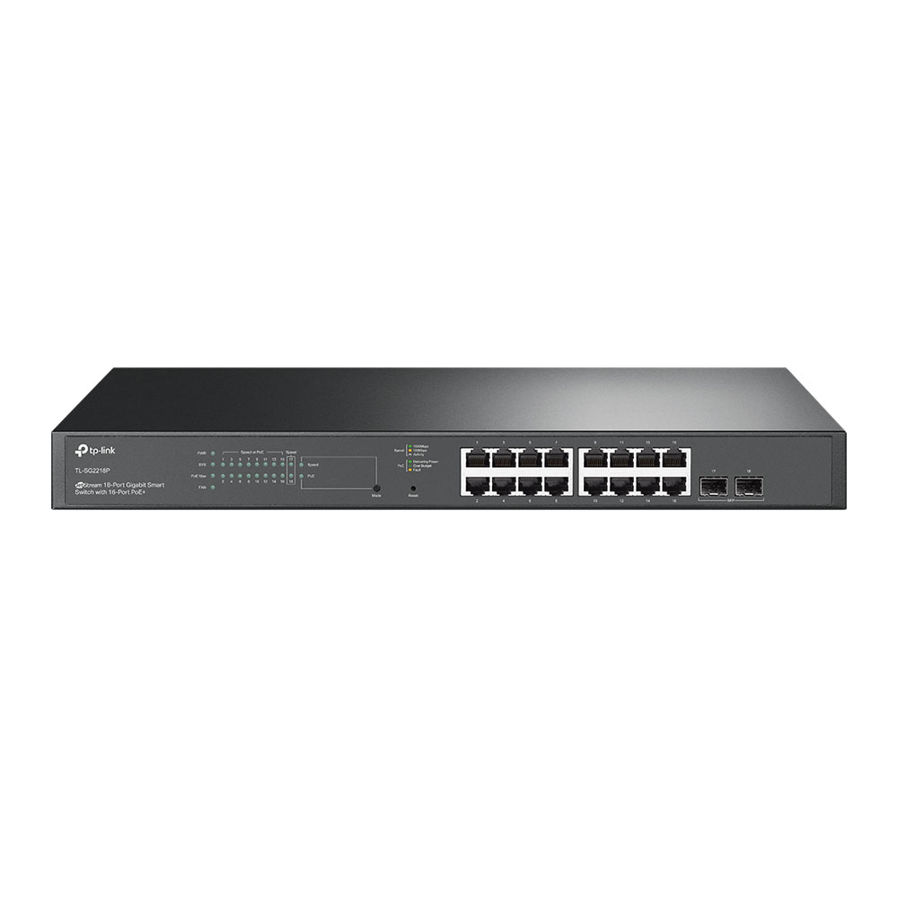 Switch L2+ Gigabit con 16 puertos PoE+ y 2 SFP TPLINK-045