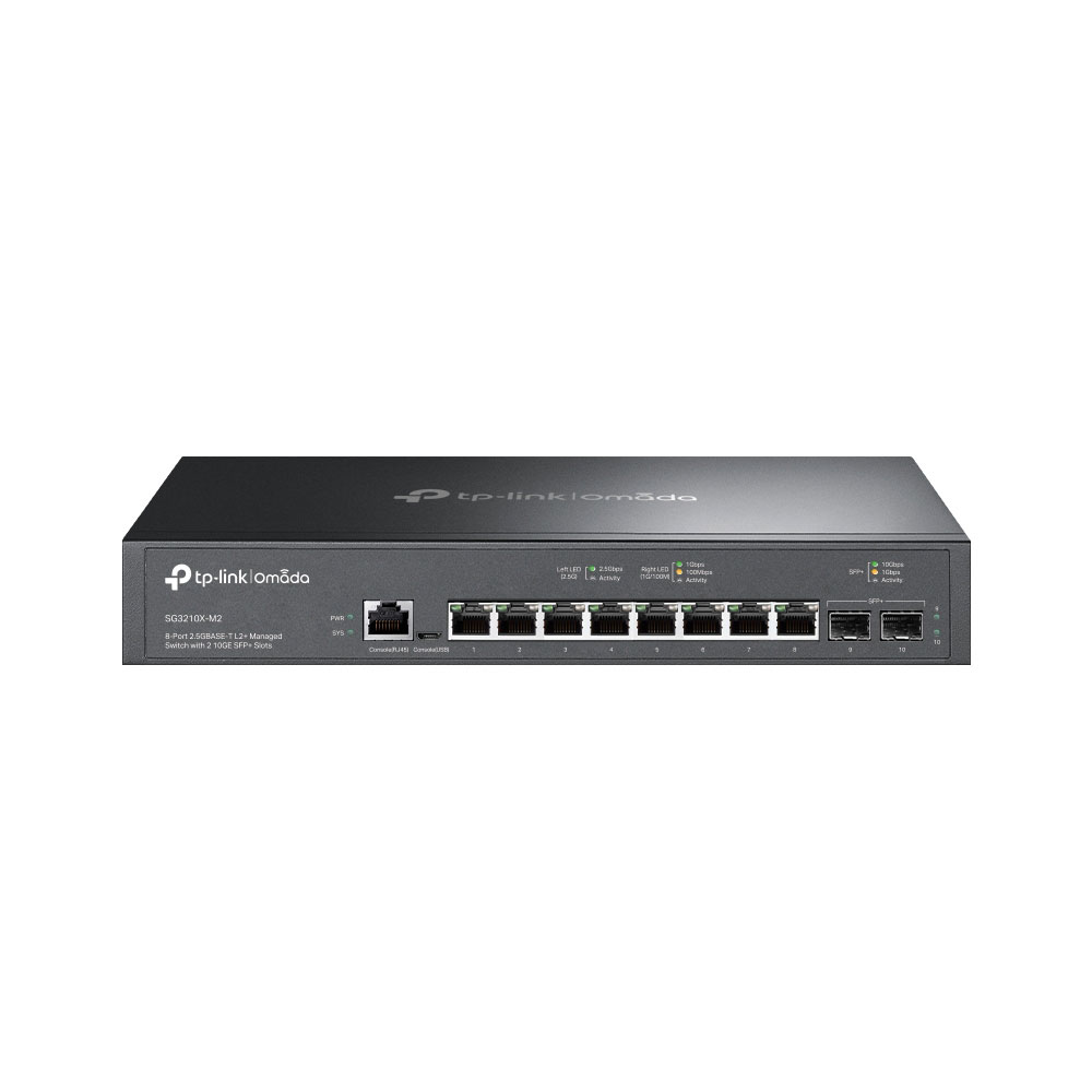 Switch L2+ de 8 puertos 2,5G y 2 SFP+ 10 Gigabit TPLINK-053