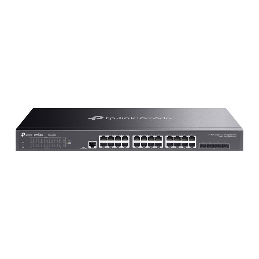 [TPLINK-057] Switch L2+ con 24 puertos RJ45 Gigabit y 4 SFP+ 10 Gigabit TPLINK-057