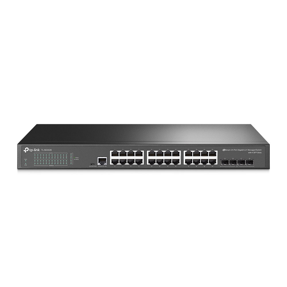 Switch L2 Gigabit con 24 puertos RJ45 y 4 SFP TPLINK-058