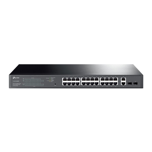 [TPLINK-103] Switch PoE+ Gigabit Easy Smart de 24 puertos y 2 ranuras SFP TPLINK-103