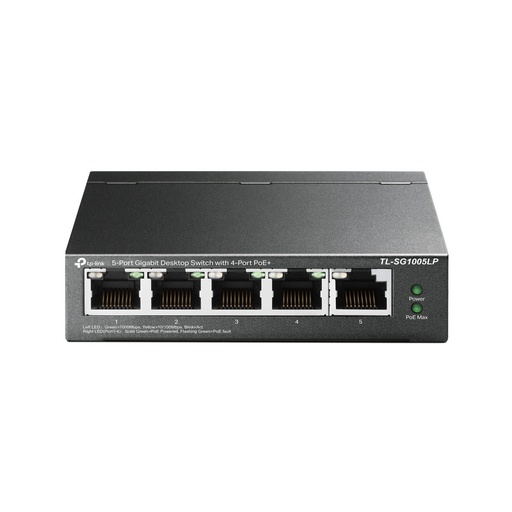 [TPLINK-112] Switch Gigabit de 5 puertos con PoE+ de 4 puertos TPLINK-112