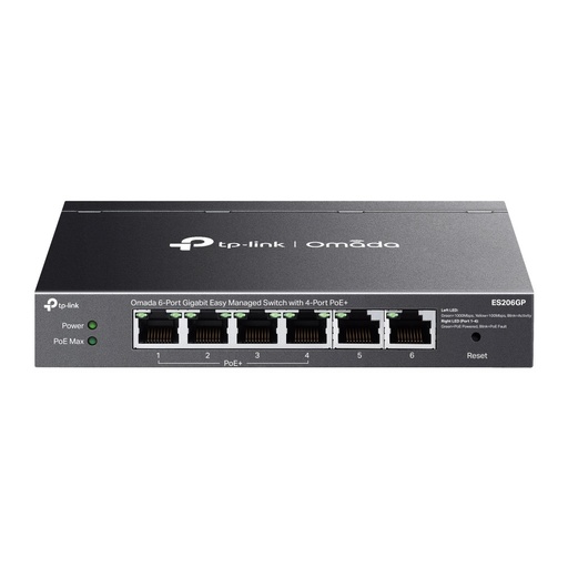 [TPLINK-136] Switch Gigabit Easy Managed de 6 puertos con 4 PoE+ TPLINK-136