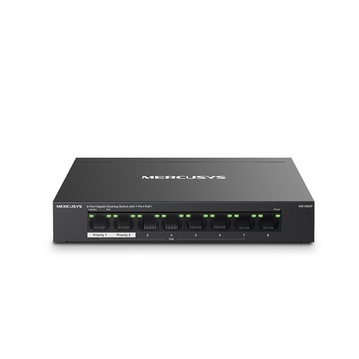 [TPLINK-202] Switch Gigabit de 8 puertos Mercusys con 7 PoE+ TPLINK-202