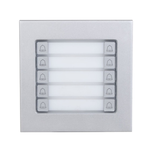[DAHUA-4787] Módulo pulsador de 10 botones con carcasa metálica, IP65 e IK07 DAHUA-4787