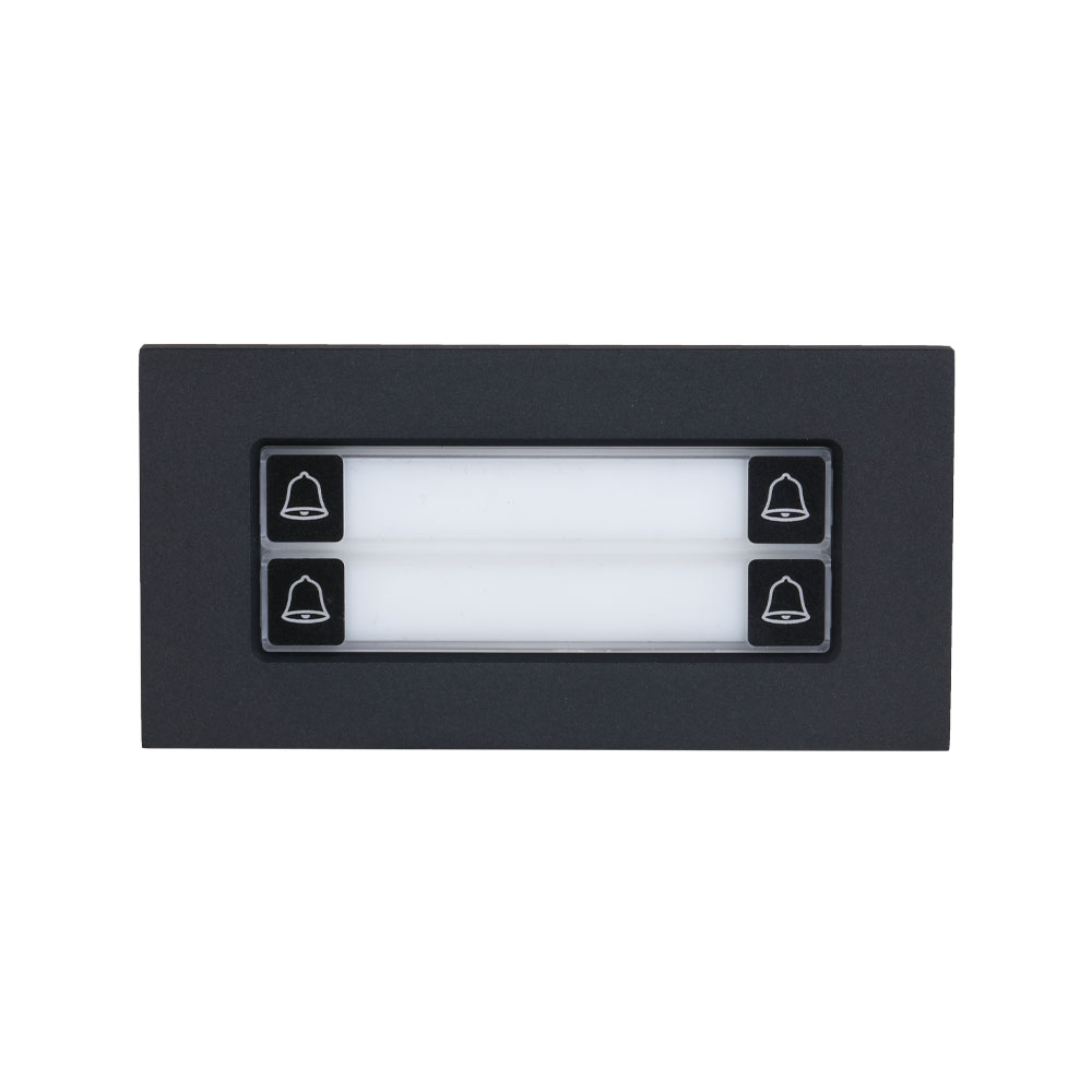 Módulo pulsador de 4 botones con carcasa metálica, IP65 e IK07 DAHUA-4789
