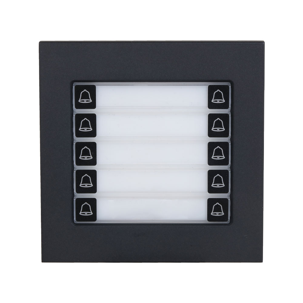Módulo pulsador de 10 botones con carcasa metálica, IP65 e IK07 DAHUA-4790