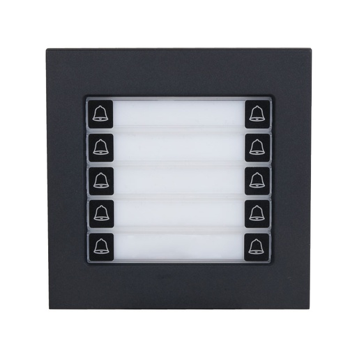 [DAHUA-4790] Módulo pulsador de 10 botones con carcasa metálica, IP65 e IK07 DAHUA-4790