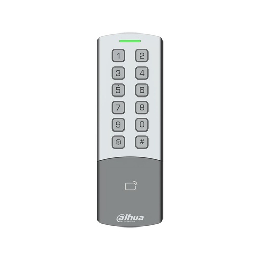 [DAHUA-4791] Control de acceso autónomo con lector RFID dual y teclado mecánico en carcasa IP65 e IK08 DAHUA-4791