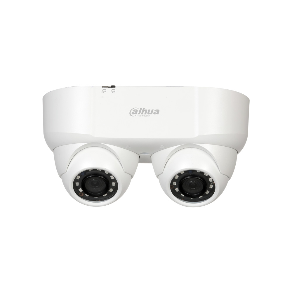 Domo HDCVI StarLight de doble lente con Smart IR de 30 m 2MP 2,8 mm DAHUA-1612