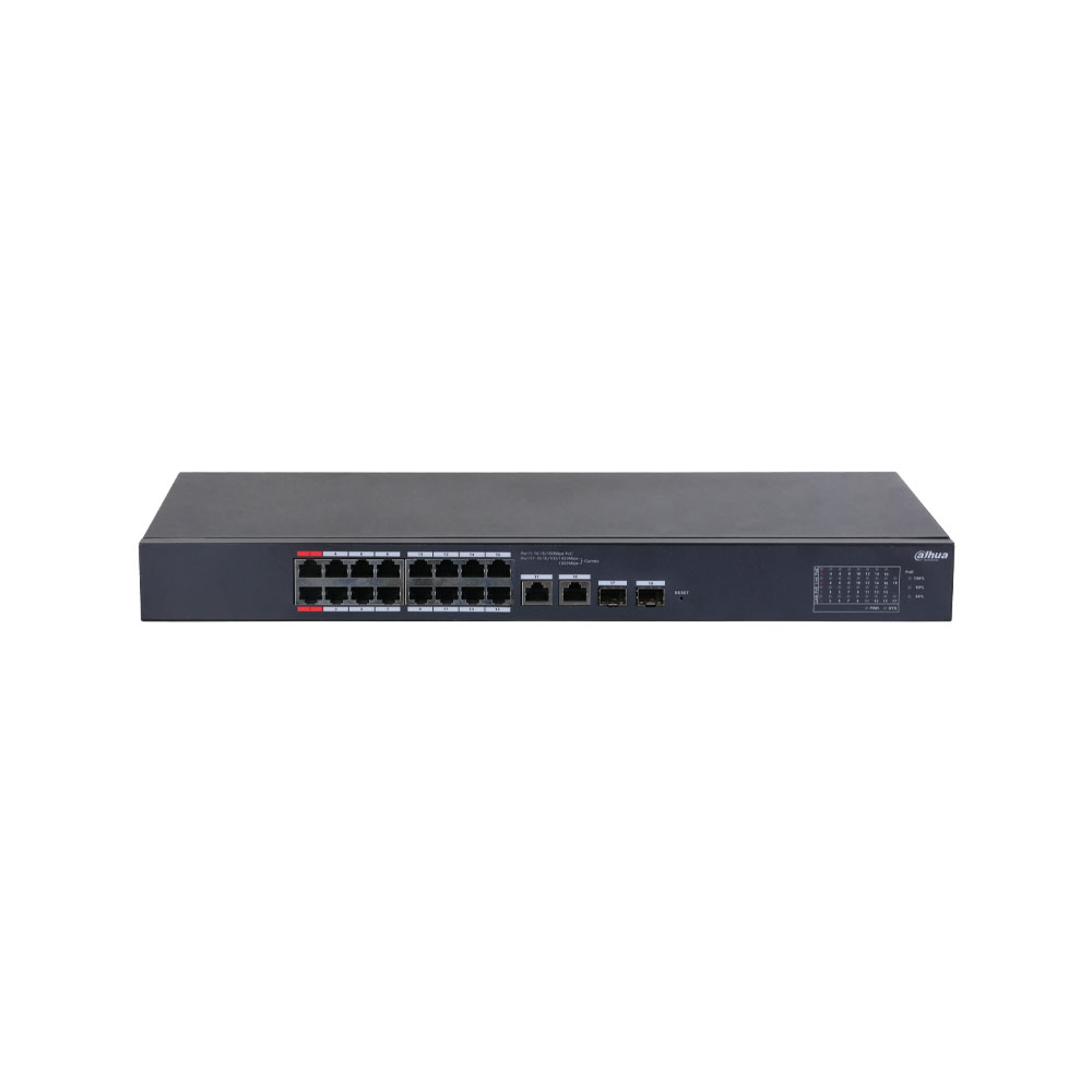 Switch PoE gestionable Dahua de 18 puertos DAHUA-4973