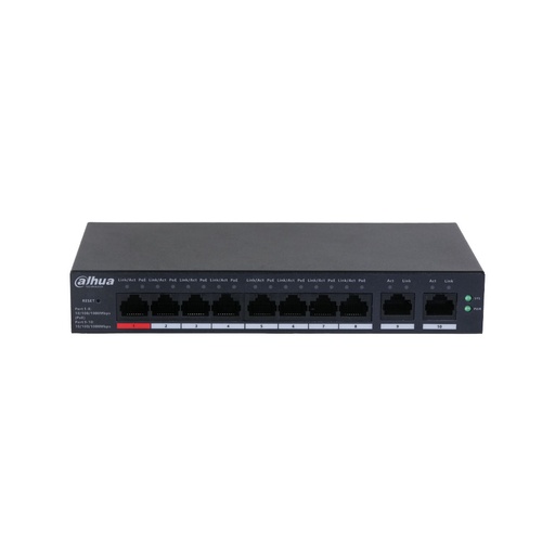 [DAHUA-4247-V2] Switch cloud gestionable Gigabit Dahua con 8 puertos PoE DAHUA-4247-V2