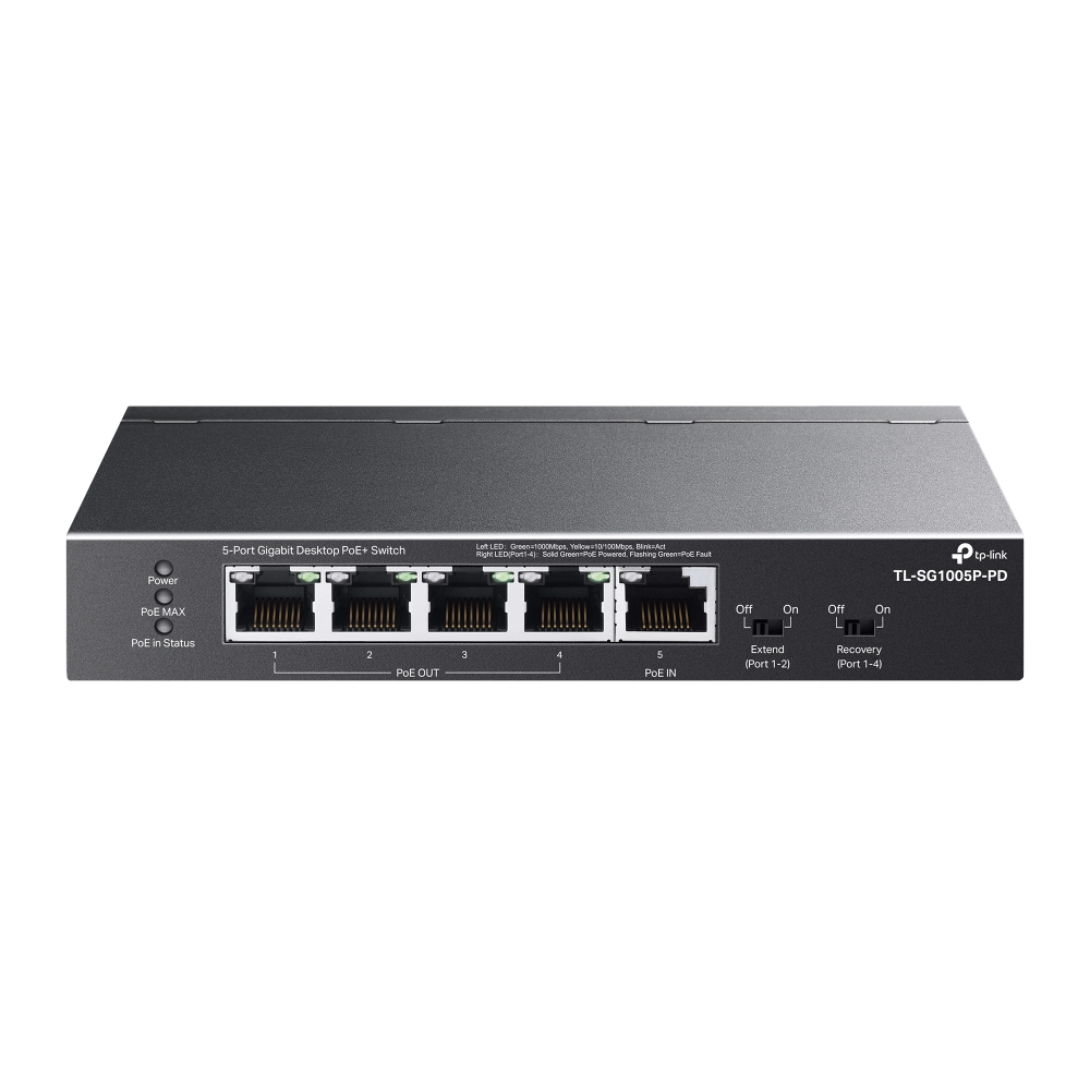 Switch PoE gigabit TP-Link de 5 canales TPLINK-262