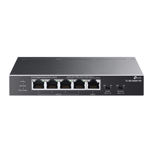 [TPLINK-262] Switch PoE gigabit TP-Link de 5 canales TPLINK-262