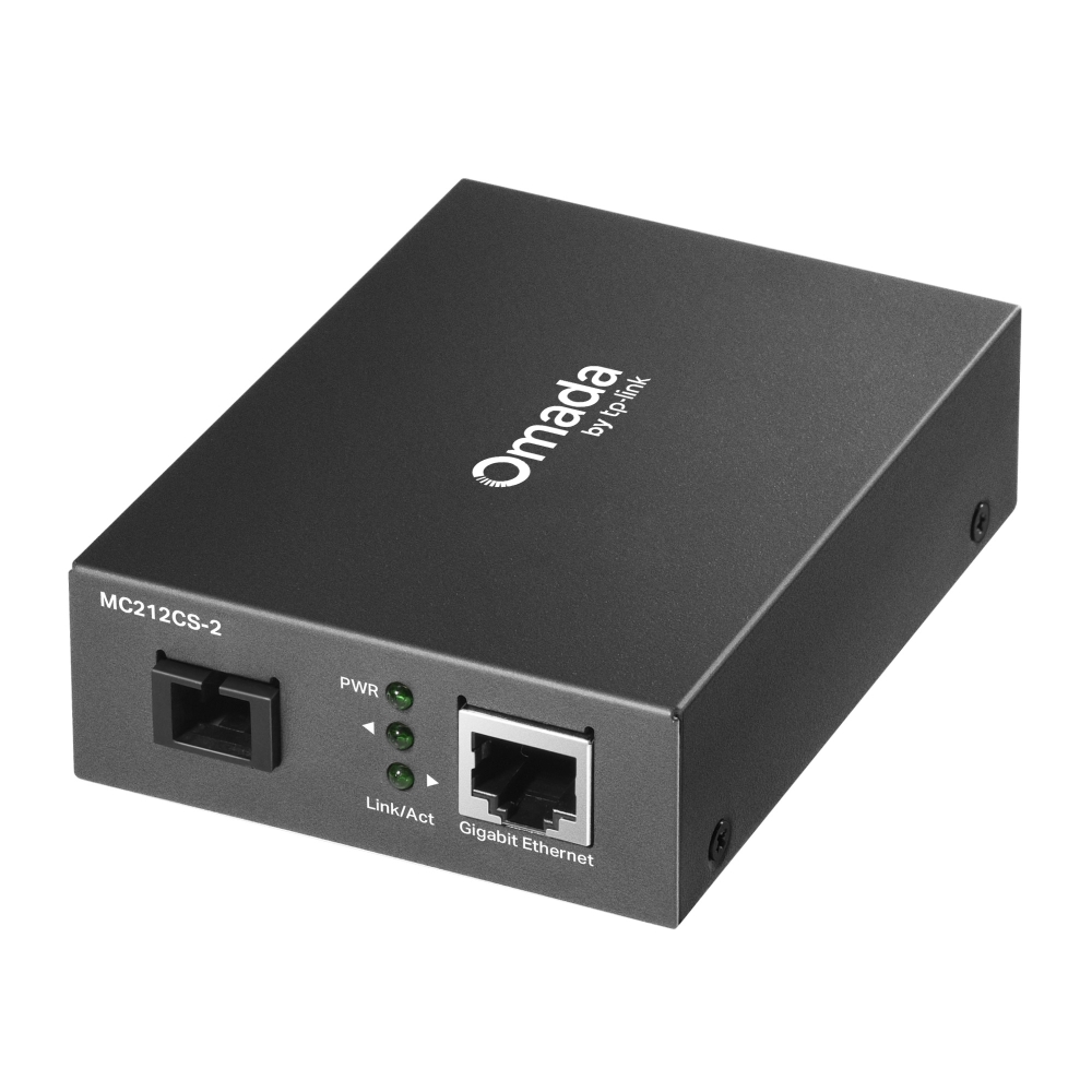 Conversor de medios gigabit TP-Link Omada de 2 km con tecnología WDM  TPLINK-246