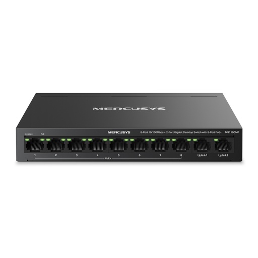 [TPLINK-254] Switch PoE Fast Ethernet TP-Link Mercusys de 10 canales TPLINK-254