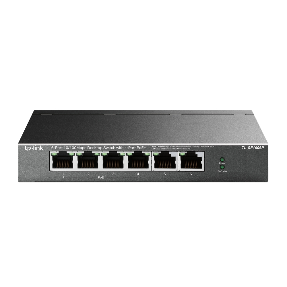 Switch PoE+ TP-Link de 6 puertos TPLINK-263