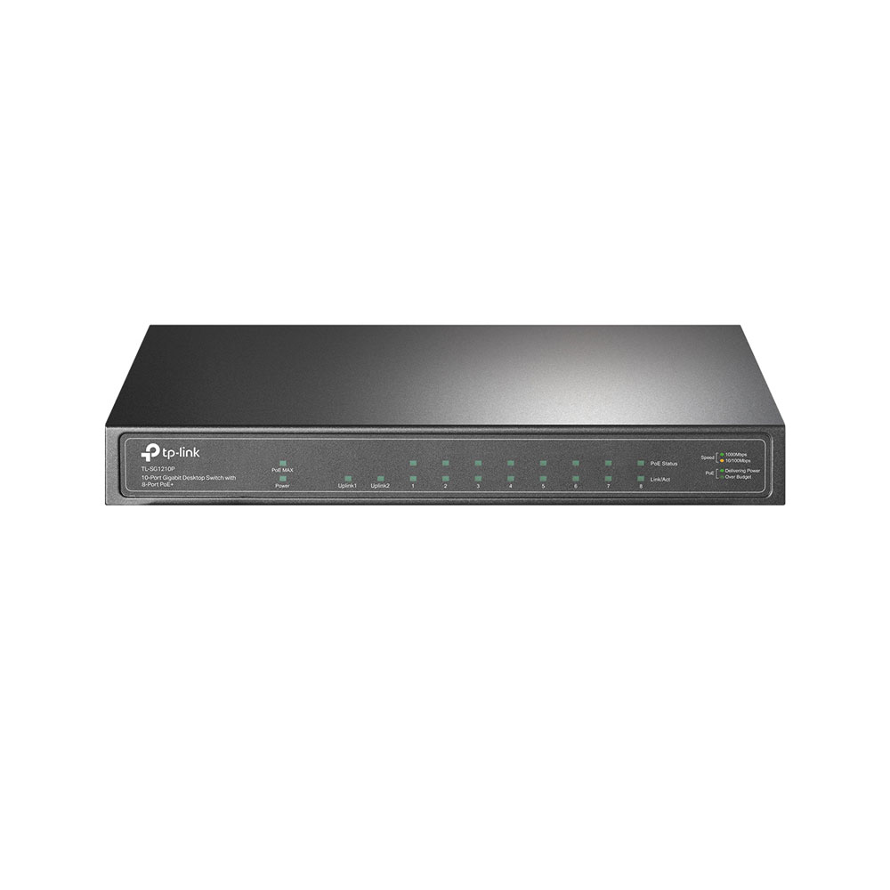 Switch no gestionable Gigabit PoE+ TP-Link de 10 puertos con SFP TPLINK-260