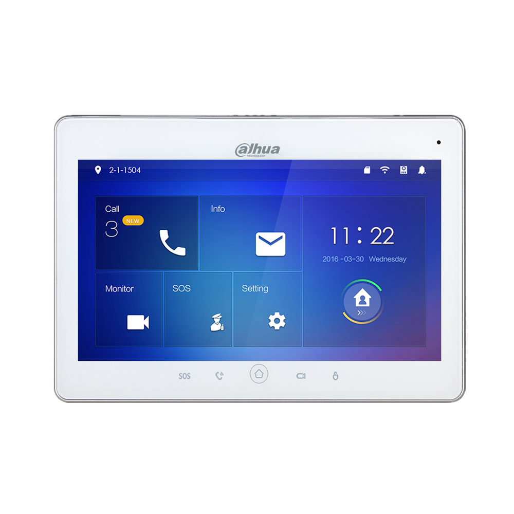 Monitor IP WiFi SIP a color de 10" DAHUA-1389N