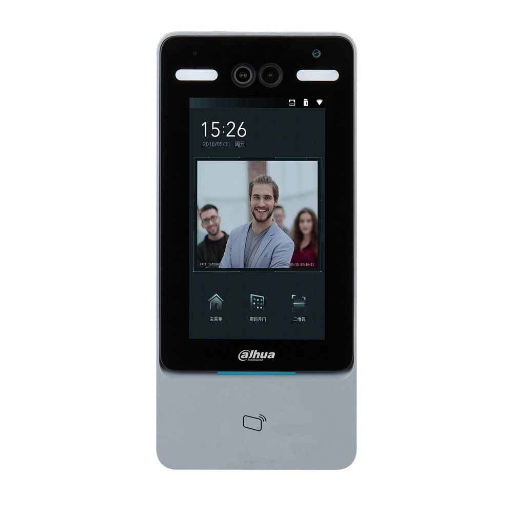 Terminal biométrico Dahua de control de accesos con identificación por reconocimiento facial, tarjeta ID, cont DAHUA-2026N