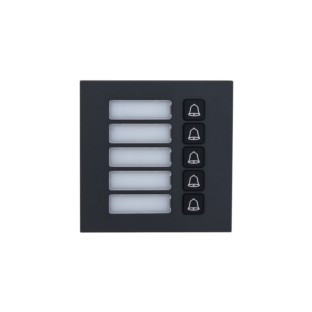 Módulo pulsador Dahua con 5 botones para sistema de videoportero IP DAHUA-3102