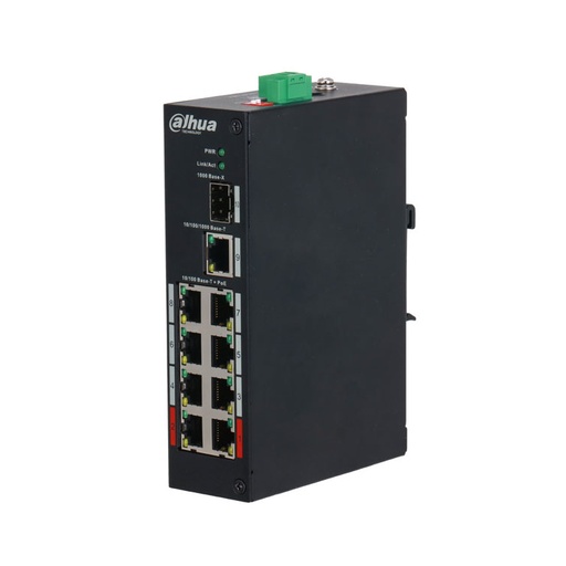 [DAHUA-1806N] Switch Dahua no gestionable 8 PoE + 2 Gigabit combo DAHUA-1806N