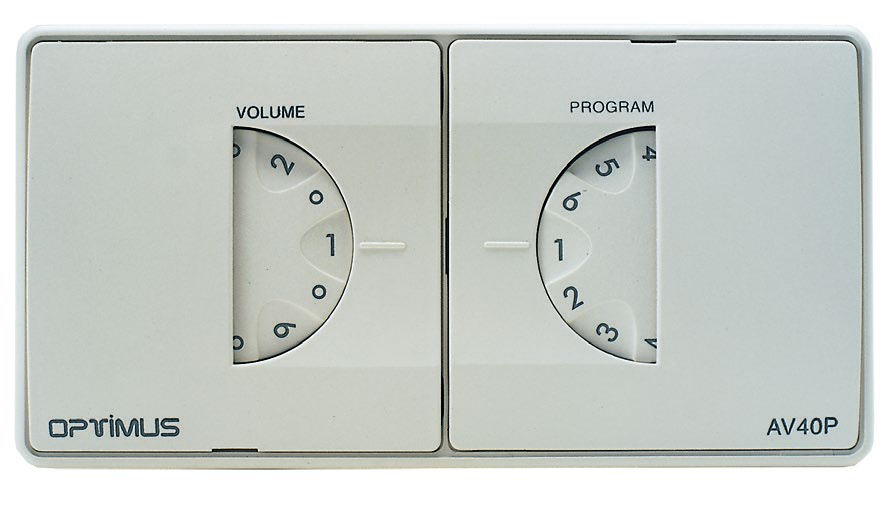 AV-100 · Atenuadora de 100 W, línea de 100 V. Seguridad de avisos (3 hilos)