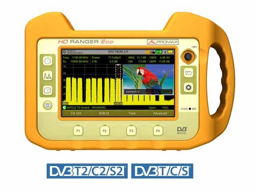 [1400863] HD RANGER Eco · Medidor de campo TV y satélite PROMAX para instalaciones básicas