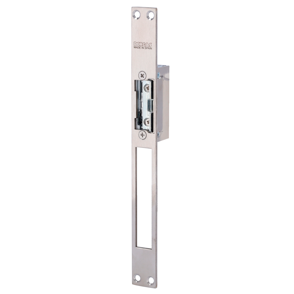 Abrepuertas eléctrico Dorcas - Para puerta sencilla | Pestillo radial regulable - Modo apertura Fail Secure... DR-99NDF-TOP/YMX