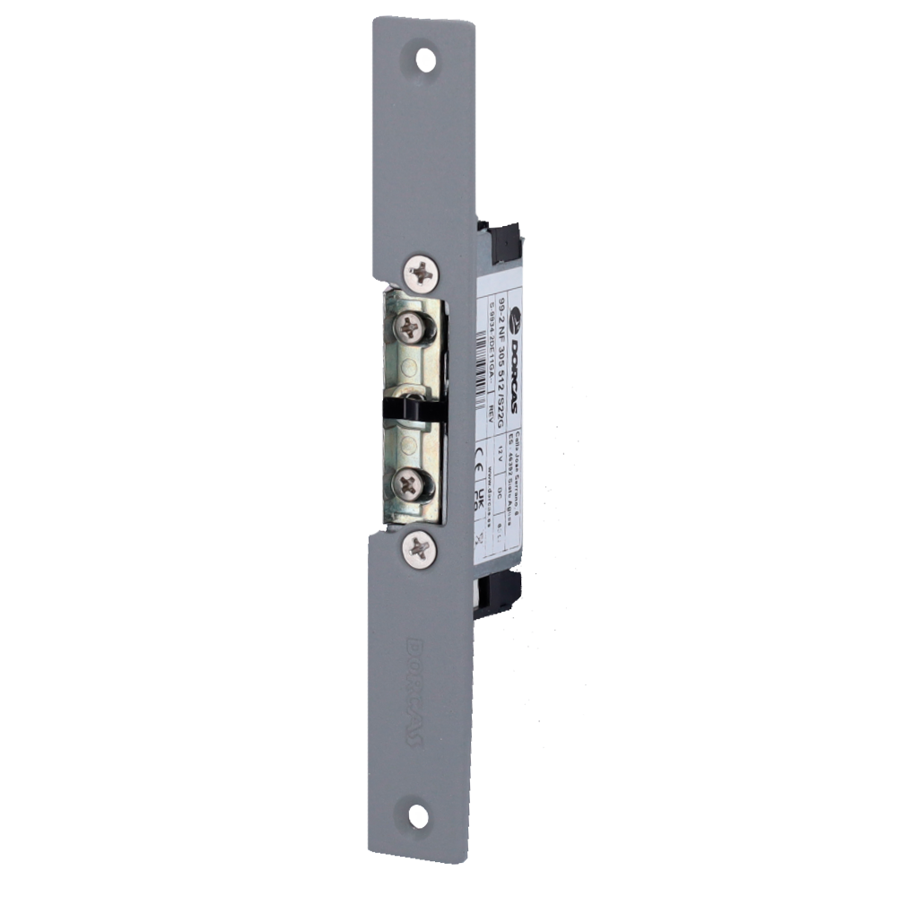 Abrepuertas eléctrico Dorcas - Para puerta sencilla | Pestillo radial regulable - Modo apertura Fail Safe (... DR-99NF-305-512/S