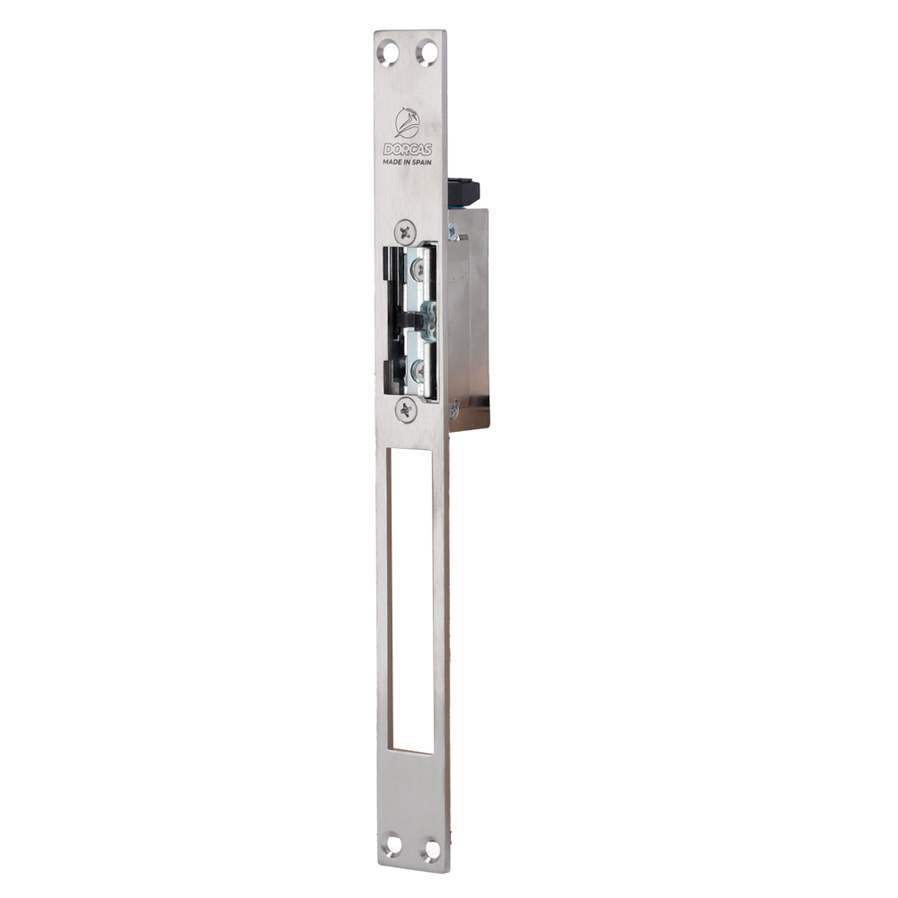 Abrepuertas eléctrico Dorcas - Para puerta sencilla | Pestillo radial regulable - Modo apertura Fail Secure... DR-99NF-305-TOP/Y
