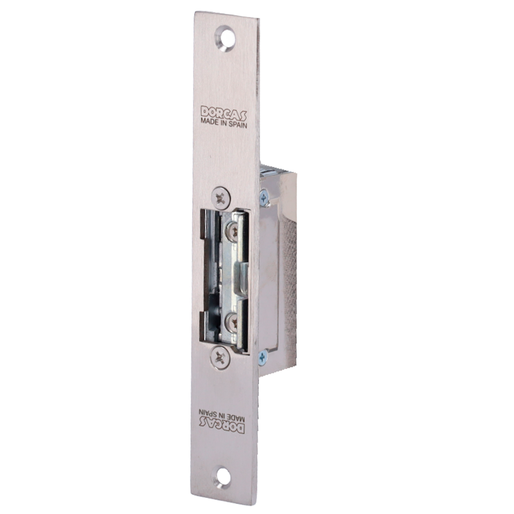 Abrepuertas eléctrico Dorcas - Para puerta sencilla | Pestillo radial regulable - Modo apertura Fail Safe (... DR-99NF-512-TOP/Y