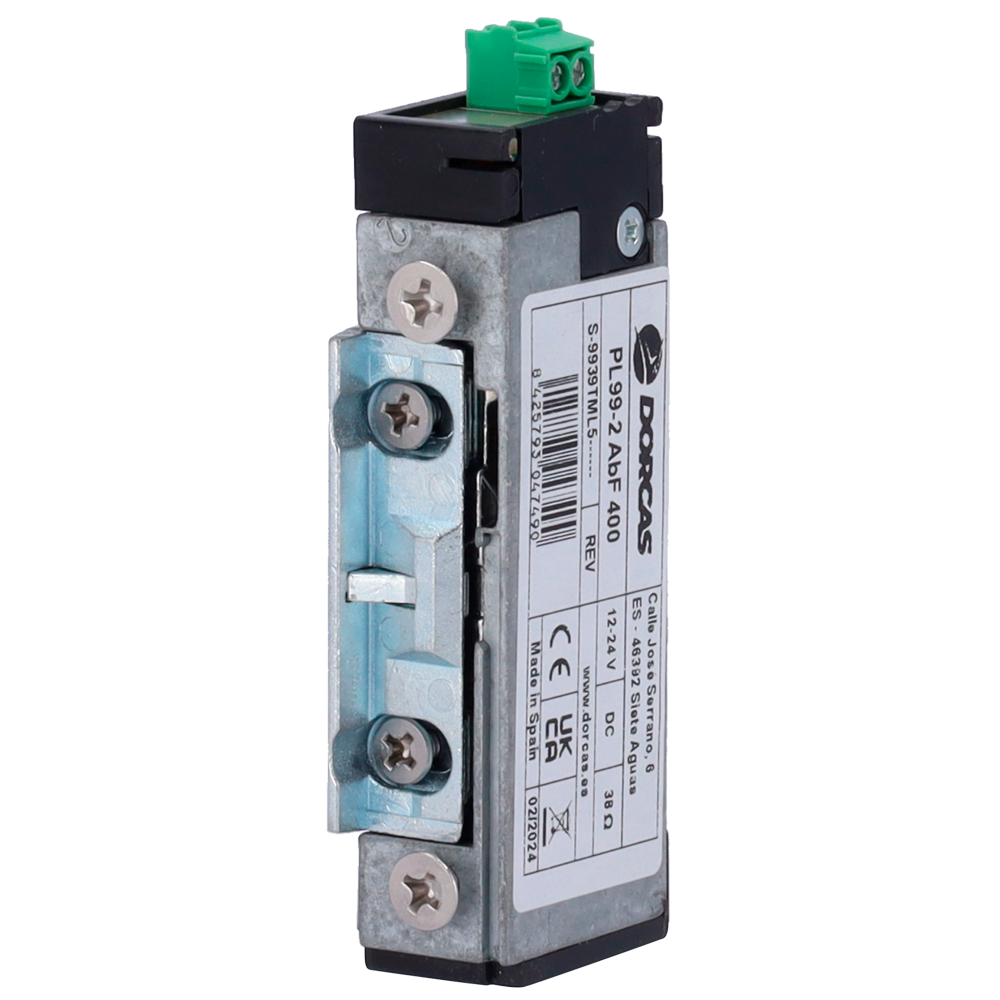 Abrepuertas eléctrico Dorcas - Para puerta sencilla | Pestillo radial regulable - Modo apertura Fail Secure... DR-S-9939TML5