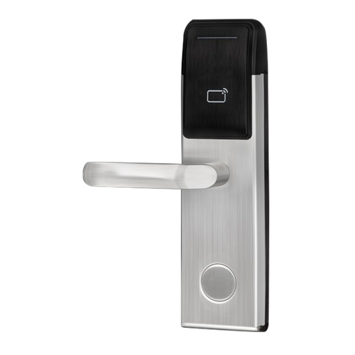 [HOTEL-L500-L] Cerradura de hotel - Apertura por tarjeta MF - Backset 60 mm | Apertura izquierda - Autónoma a batería 4 x ... HOTEL-L500-L