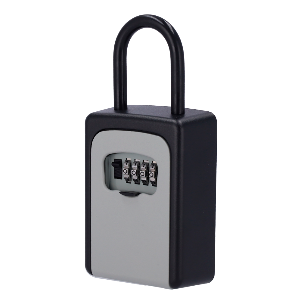 Caja de seguridad con gancho para llaves - Apertura con código de 4 dígitos - Instalación en pared o enganc... KEYS-SAFEBOX-HOOK