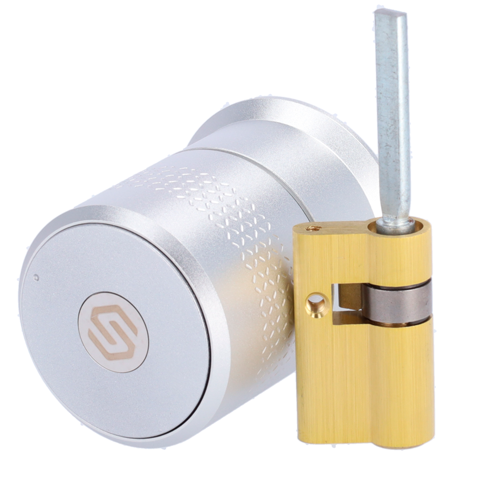 Cerradura inteligente Bluetooth - Cilindro ajustable motorizado europeo - Usuarios invitados sin estar próx... SF-SMARTLOCK-BT-P
