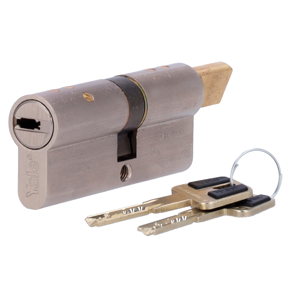 Cilindro de alta seguridad doble embrague - Anti-bumping, ganzúa, taladro y rotura - Apto para YALE-LINUS-L... YALE-CYLINDER-HSK