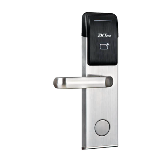 [ZK-ZL700L] Cerradura de hotel online - Apertura por tarjeta MF - Backset 70 mm | Apertura izquierda - Autónoma 4 x pil... ZK-ZL700L