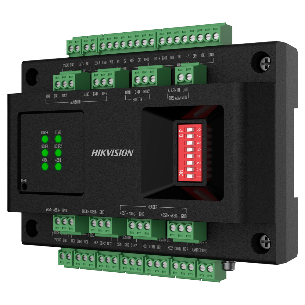 Hikvision DS-K2M002X - Controladora acceso Facial/Huella/Tarjeta/PIN/QR