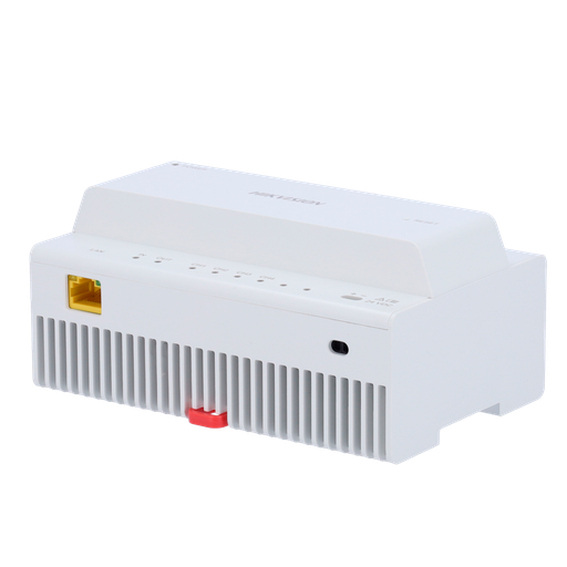 [DS-KAD704Y] Conversor para edificios - 2 hilos a IP - 4 grupos de 2 hilos - TCP/IP con RJ45 - Alimenta dispositivos a 2 hilos ... DS-KAD704Y