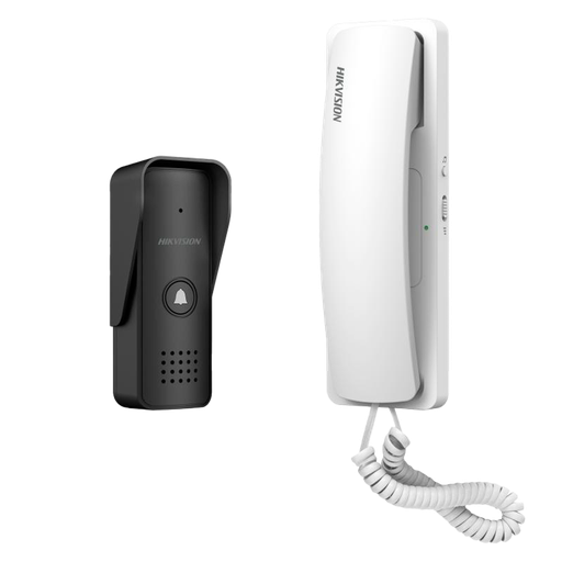 [DS-KIS103] Kit de portero - Tecnología 2 hilos analógico - Placa y telefonillo - Conexión por 2 hilos - Instalación Plug & Pla... DS-KIS103