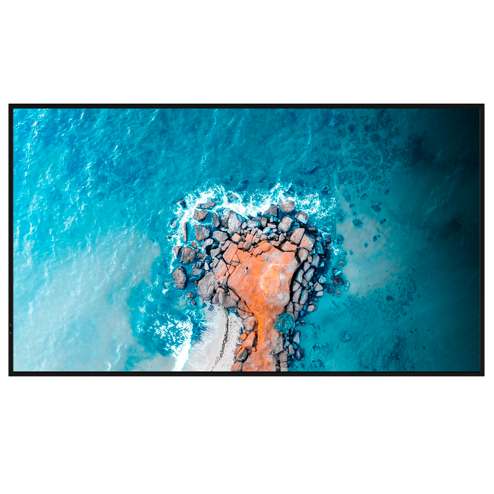 Monitor digital signage 65" 4K - Cartelería digital local USB - Cartelería cloud VisionInfo (opcional) - Funciona... HIS-65DM66D