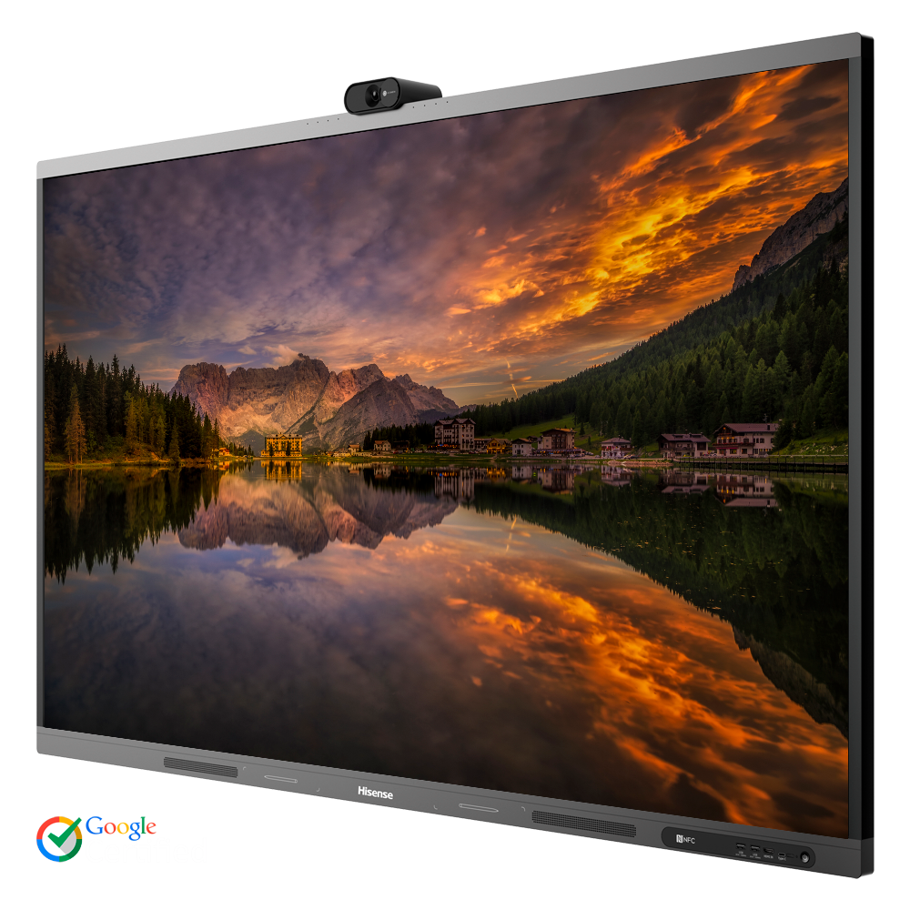 Pantalla interactiva HISENSE 86" 4K - Resolución 3840x2160 - Certificación Google - Transmisión inalámbrica - And... HIS-86MR6DE