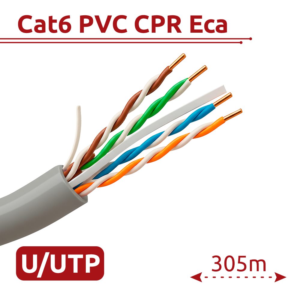 Hikvision DS-1LN6-UE-W - cable UTP categoría 6