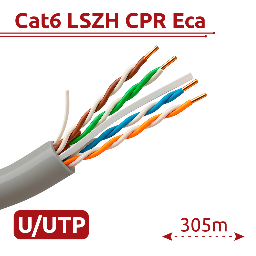 Hikvision DS-1LN6UEL5/White 305m - cable UTP categoría 6