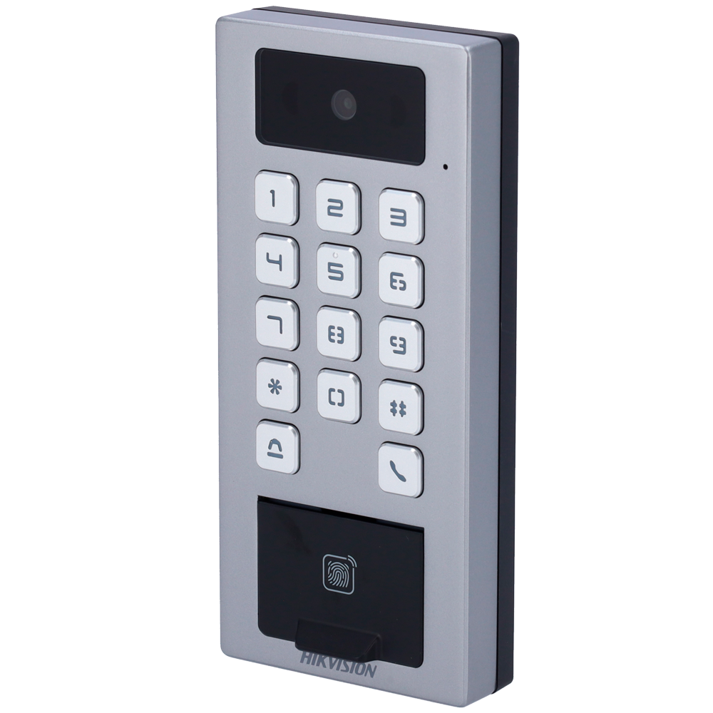 Hikvision DS-K1T502DBFWX-C - Terminal acceso Huella/Tarjeta/PIN/QR IP65