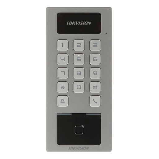 [DS-K1T502DBWX] Hikvision DS-K1T502DBWX - Terminal acceso Tarjeta/PIN IP65