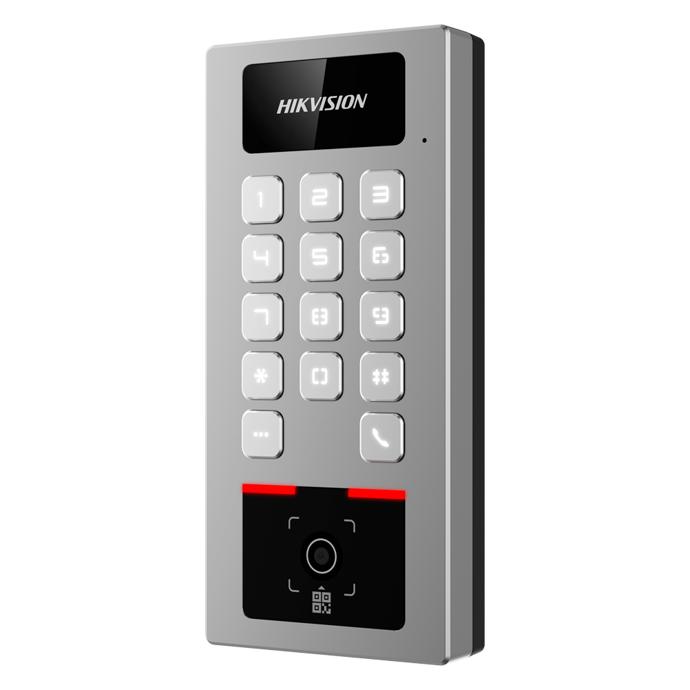 Hikvision DS-K1T502DBWX-QR - Terminal acceso Tarjeta/PIN/QR IP65