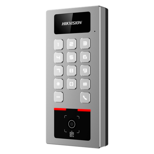[DS-K1T502DBWX-QR] Hikvision DS-K1T502DBWX-QR - Terminal acceso Tarjeta/PIN/QR IP65
